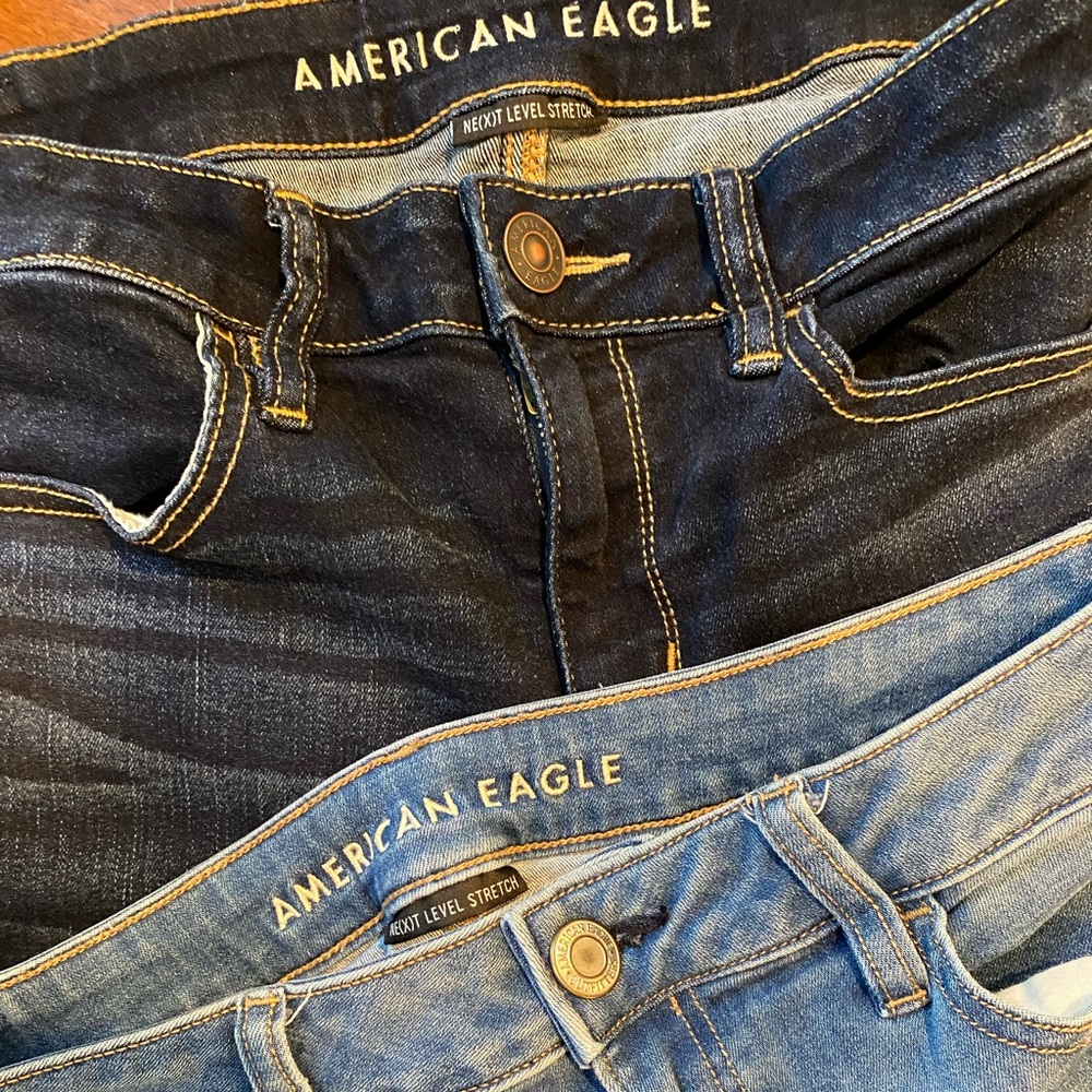 2 Pair 👖👖American Eagle Next Level Stretch Jegging / sz 8 - Picture 5 of 7
